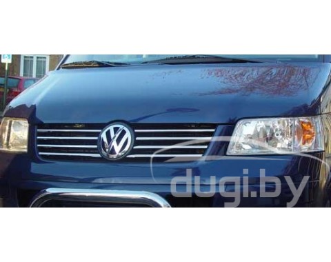 Хром накладки на решетку радиатора (нерж.) Omsa для Volkswagen Caravelle T5